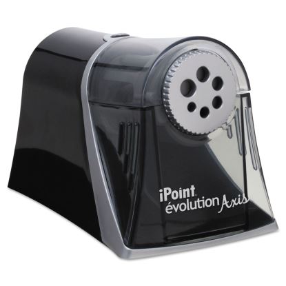 iPoint Evolution Axis Pencil Sharpener, AC-Powered, 5 x 7.5 x 7.25, Black/Silver1