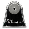 iPoint Evolution Axis Pencil Sharpener, AC-Powered, 4.25 x 7 x 4.75, Black/Silver2