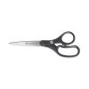 KleenEarth Basic Plastic Handle Scissors, 8" Long, 3.25" Cut Length, Black Straight Handles, 3/Pack1