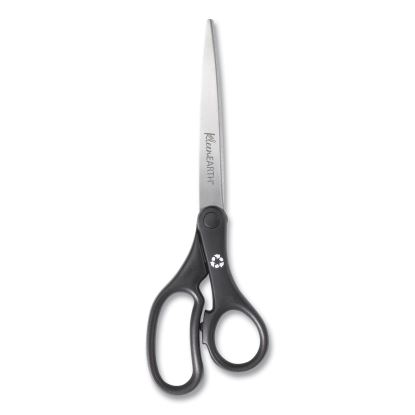 KleenEarth Basic Plastic Handle Scissors, 9" Long, 4.25" Cut Length, Black Straight Handle1
