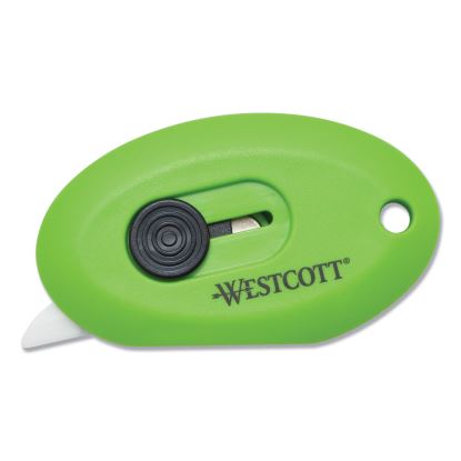 Compact Safety Ceramic Blade Box Cutter, 2.5", Retractable Blade, Green1