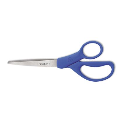 Preferred Line Stainless Steel Scissors, 8" Long, 3.5" Cut Length, Blue Straight Handle1