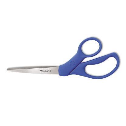 Preferred Line Stainless Steel Scissors, 8" Long, 3.5" Cut Length, Blue Offset Handle1