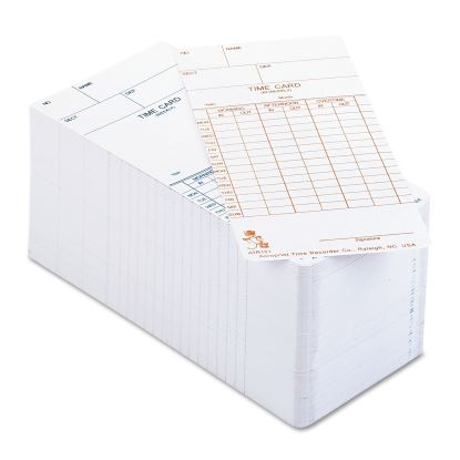 Time Clock Cards for Acroprint ATR120, Two Sides, 3.5 x 7, 250/Pack1