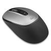 iMouse A10 Antimicrobial Wireless Mouse, 2.4 GHz Frequency/30 ft Wireless Range, Left/Right Hand Use, Black/Silver2