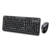 WKB-1320CB Antimicrobial Wireless Desktop Keyboard and Mouse, 2.4 GHz Frequency/30 ft Wireless Range, Black2