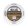 Coated Paper Plates, 9" dia, White, 100/Pack, 12 Packs/Carton2