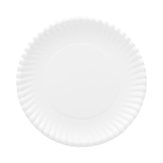 Gold Label Coated Paper Plates, 9" dia, White, 120/Pack, 8 Packs/Carton1