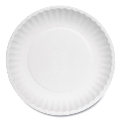 Paper Plates, 6" dia, White, 100 Bulk Pack, 10 Packs/Carton1