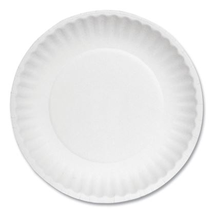 White Paper Plates, 6" dia, 100/Pack, 10 Packs/Carton1