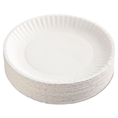 Paper Plates, 9" dia, White, 100/Pack1