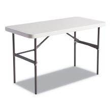 Banquet Folding Table, Rectangular, Radius Edge, 48 x 24 x 29, Platinum/Charcoal1