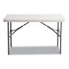 Banquet Folding Table, Rectangular, Radius Edge, 48 x 24 x 29, Platinum/Charcoal2