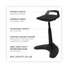 Alera AdaptivErgo Sit to Stand Perch Stool, Supports Up to 250 lb, Black2