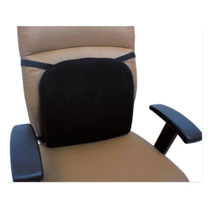 Cooling Gel Memory Foam Backrest, Two Adjustable Chair-Back Straps, 14.13 x 14.13 x 2.75, Black1