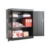 Assembled 42" High Heavy-Duty Welded Storage Cabinet, Two Adjustable Shelves, 36w x 18d, Black1