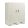 Assembled 42" High Heavy-Duty Welded Storage Cabinet, Two Adjustable Shelves, 36w x 18d, Light Gray2