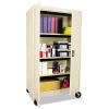 Assembled Mobile Storage Cabinet, with Adjustable Shelves 36w x 24d x 66h, Putty2
