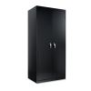 Assembled 78" High Heavy-Duty Welded Storage Cabinet, Four Adjustable Shelves, 36w x 24d, Black2
