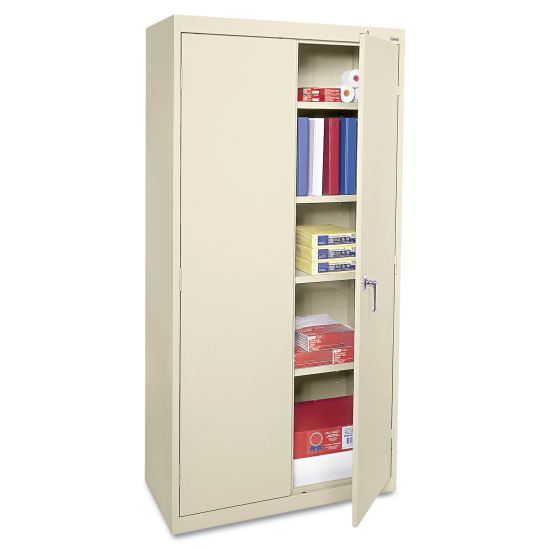 Economy Assembled Storage Cabinet, 36w x 18d x 72h, Putty1