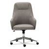 Alera Captain Series High-Back Chair, Supports Up to 275 lb, 17.1" to 20.1" Seat Height, Gray Tweed Seat/Back, Chrome Base2