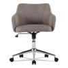Alera Captain Series Mid-Back Chair, Supports Up to 275 lb, 17.5" to 20.5" Seat Height, Gray Tweed Seat/Back, Chrome Base2