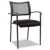 Alera Eikon Series Stacking Mesh Guest Chair, Supports Up to 275 lb, Black, 2/Carton1