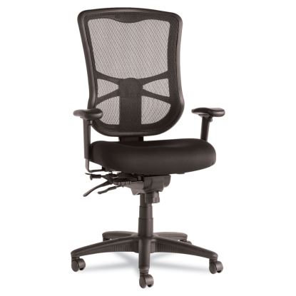 Alera Elusion Series Mesh High-Back Multifunction Chair, Supports Up to 275 lb, 17.2" to 20.6" Seat Height, Black1