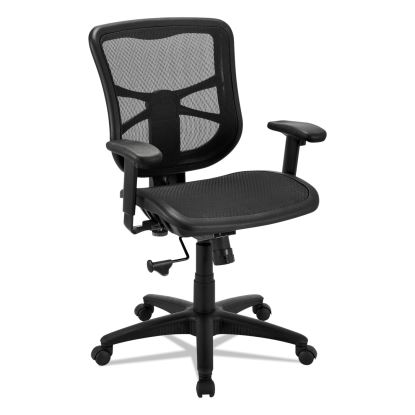 Alera Elusion Series Mesh Mid-Back Swivel/Tilt Chair, Supports Up to 275 lb, 17.9" to 21.6" Seat Height, Black1