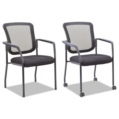 Alera TCE Series Mesh Guest Stacking Chair, 26" x 25.6" x 36.2", Black1
