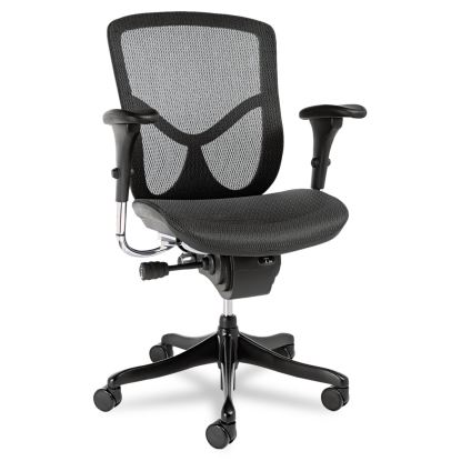 Alera EQ Series Ergonomic Multifunction Mid-Back Mesh Chair, Supports Up to 250 lb, Black1