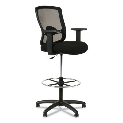 Alera Etros Series Mesh Stool, Supports Up to 275 lb, 25.19" to 35.23" Seat Height, Black1