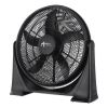 20" Super-Circulator 3-Speed Tilt Fan, Plastic, Black2