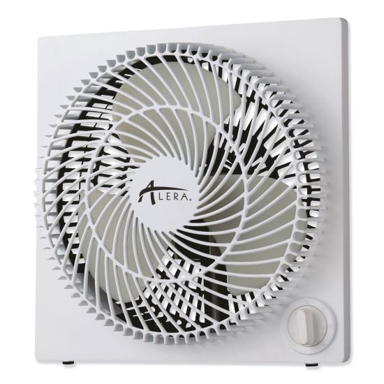9" 3-Speed Desktop Box Fan, Plastic, White1