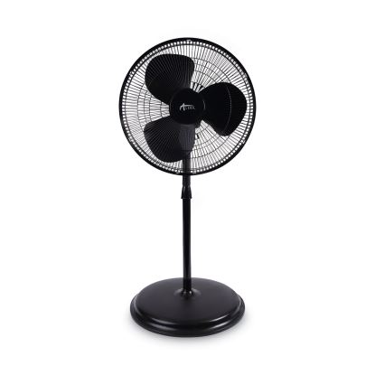 16" 3-Speed Oscillating Pedestal Stand Fan, Metal, Plastic, Black1