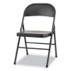 Steel Folding Chair, Supports Up to 300 lb, Graphite, 4/Carton2