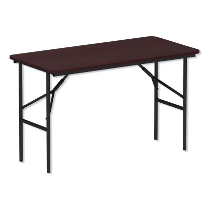 Wood Folding Table, Rectangular, 48w x 23.88d x 29h, Mahogany1