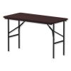 Wood Folding Table, Rectangular, 48w x 23.88d x 29h, Mahogany2