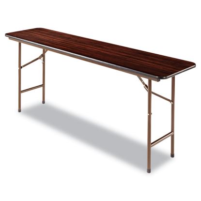 Wood Folding Table, Rectangular, 71.88w x 17.75d x 29.13h, Mahogany1