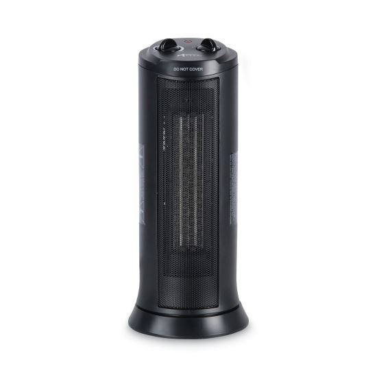Mini Tower Ceramic Heater, 7.38" x 7.38" x 17.38", Black1