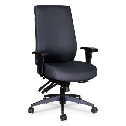 Alera Wrigley Series High Performance High-Back Multifunction Task Chair, Supports 275 lb, 18.7" to 22.24" Seat Height, Black1