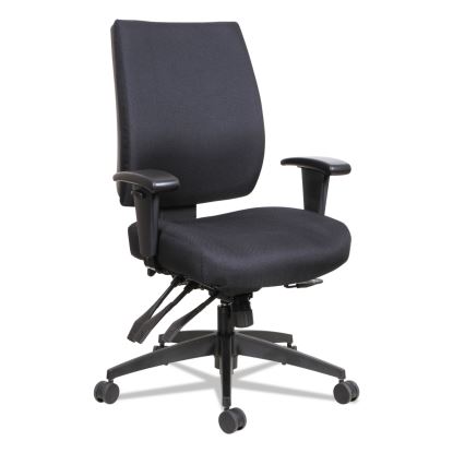 Alera Wrigley Series High Performance Mid-Back Multifunction Task Chair, Supports 275 lb, 17.91" to 21.88" Seat Height, Black1