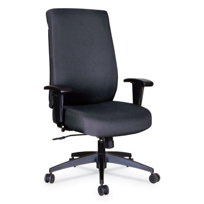 Alera Wrigley Series High Performance High-Back Synchro-Tilt Task Chair, Supports 275 lb, 17.24" to 20.55" Seat Height, Black1