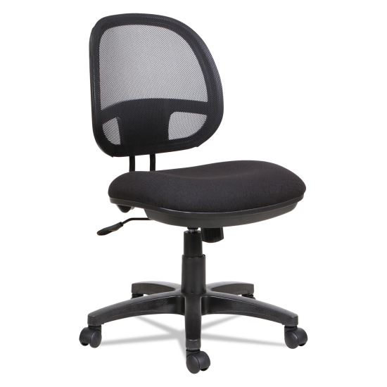 Alera Interval Series Swivel/Tilt Mesh Chair, Supports Up to 275 lb, 18.3" to 23.42" Seat Height, Black1