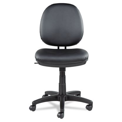 Alera Interval Series Swivel/Tilt Task Chair, Bonded Leather Seat/Back, Up to 275 lb, 18.11" to 23.22" Seat Height, Black1