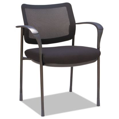 Alera IV Series Guest Chairs, Mesh Back, Fabric Seat, 25.19" x 23.62" x 32.28", Black, 2/Carton1