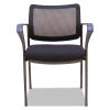 Alera IV Series Guest Chairs, Mesh Back, Fabric Seat, 25.19" x 23.62" x 32.28", Black, 2/Carton2