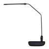 LED Desk Lamp With Interchangeable Base Or Clamp, 5.13"w x 21.75"d x 21.75"h, Black2