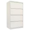 Lateral File, 4 Legal/Letter-Size File Drawers, Light Gray, 30" x 18" x 52.5"1