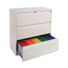 Lateral File, 3 Legal/Letter/A4/A5-Size File Drawers, Putty, 36" x 18" x 39.5"2